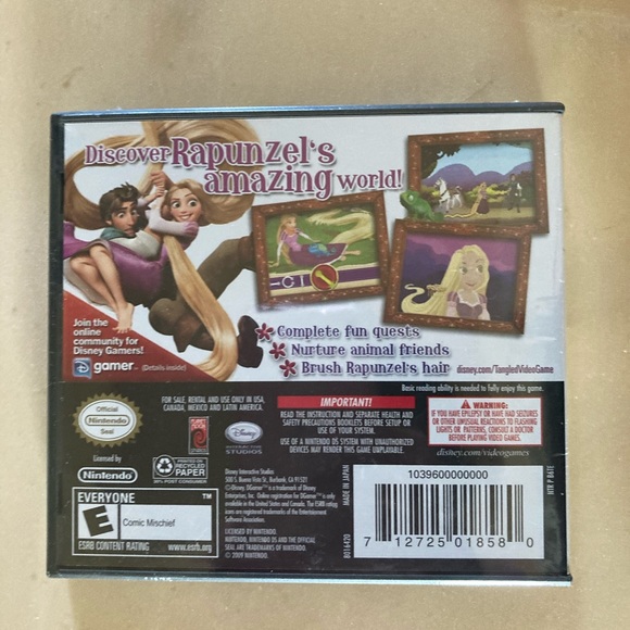 Nintendo DS Disney Tangled Video Game - Picture 2 of 2